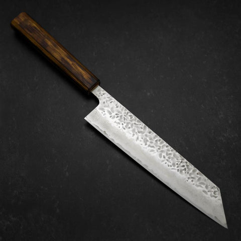 Kiritsuke AUS-10 Tsuchime Damascus Sumi Urushi Handle 210mm-[Musashi]-[Japanese-Kitchen-Knives]