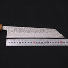 Kiritsuke AUS-10 Tsuchime Damascus Yaki Urushi Handle 210mm-[Musashi]-[Japanese-Kitchen-Knives]