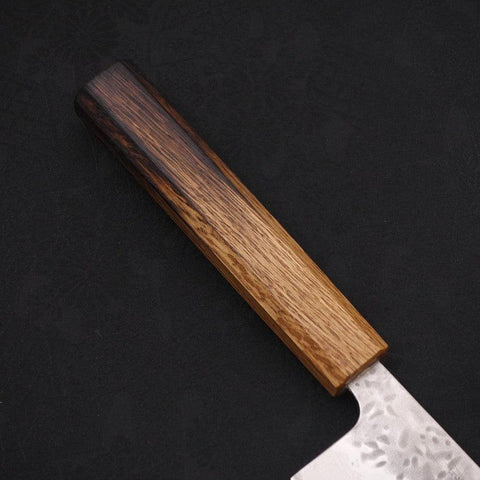 Kiritsuke AUS-10 Tsuchime Damascus Yaki Urushi Handle 240mm-[Musashi]-[Japanese-Kitchen-Knives]