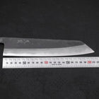 Kiritsuke Blue Steel #2 Kurouchi Damascus Buffalo Ebony Handle 210mm (8.3”)-[Musashi]-[Japanese-Kitchen-Knives]