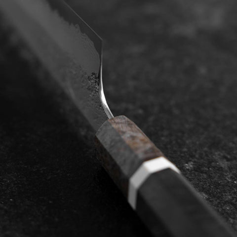Kiritsuke Blue Steel #2 Nashiji Damascus Maple Handle 230mm (9.0”)-[Musashi]-[Japanese-Kitchen-Knives]