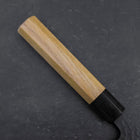 Kiritsuke Blue Super Kurouchi Tsuchime Zelkova Handle 210mm-[Musashi]-[Japanese-Kitchen-Knives]