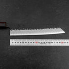 Kiritsuke Blue Super Kurouchi Tsuchime Zelkova Handle 210mm-[Musashi]-[Japanese-Kitchen-Knives]