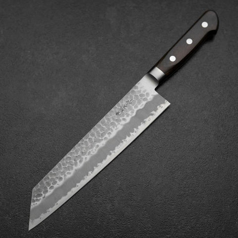 Kiritsuke Blue Super Tsuchime Brown Western Handle 210mm (8.3”)-[Musashi]-[Japanese-Kitchen-Knives]