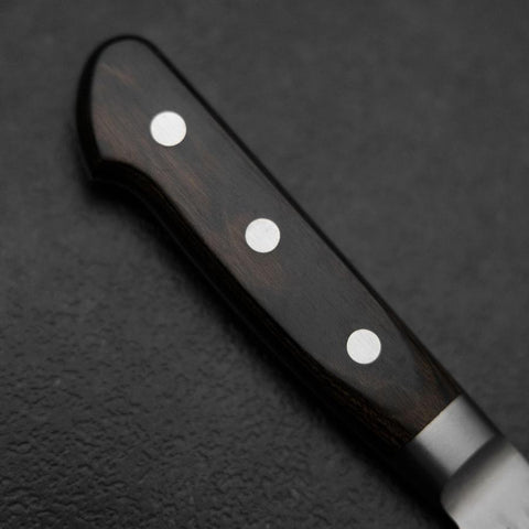Kiritsuke Blue Super Tsuchime Brown Western Handle 210mm (8.3”)-[Musashi]-[Japanese-Kitchen-Knives]