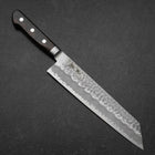 Kiritsuke Blue Super Tsuchime Brown Western Handle 210mm (8.3”)-[Musashi]-[Japanese-Kitchen-Knives]