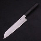 Kiritsuke Blue Steel #1 Suminagashi Black Ishime Handle 200mm-[Musashi]-[Japanese-Kitchen-Knives]