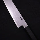 Kiritsuke Blue Steel #1 Suminagashi Black Ishime Handle 200mm-[Musashi]-[Japanese-Kitchen-Knives]
