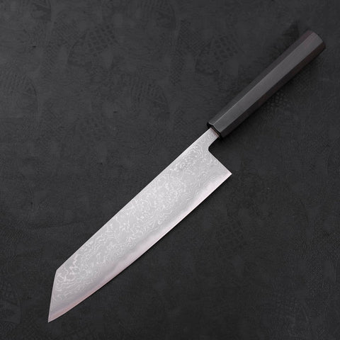 Kiritsuke Blue Steel #2 Damasco Mango de Ébano con Cuerno de Búfalo 210 mm