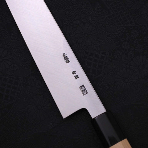 Kiritsuke Blue Steel #2 Kasumi Buffalo Magnolia Handle 240mm-[Musashi]-[Japanese-Kitchen-Knives]