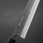 Kiritsuke Blue Steel #2 Kurouchi Buffalo Ebony Handle 210mm-[Musashi]-[Japanese-Kitchen-Knives]