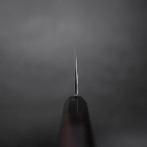 Kiritsuke Blue Steel #2 Kurouchi Buffalo Ebony Handle 210mm-[Musashi]-[Japanese-Kitchen-Knives]