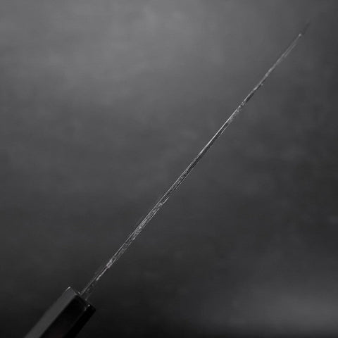 Kiritsuke Blue Steel #2 Kurouchi Buffalo Ebony Handle 210mm-[Musashi]-[Japanese-Kitchen-Knives]