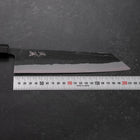 Kiritsuke Blue Steel #2 Kurouchi Buffalo Ebony Handle 210mm-[Musashi]-[Japanese-Kitchen-Knives]