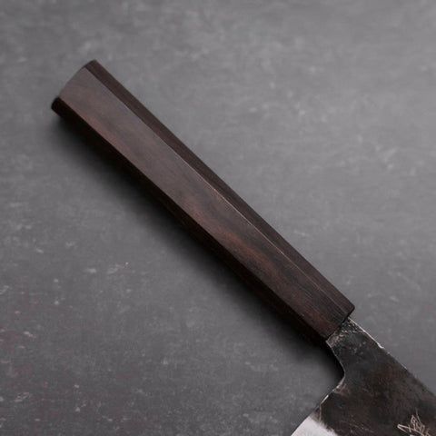 Kiritsuke Blue Steel #2 Kurouchi Ebony Handle 210mm-[Musashi]-[Japanese-Kitchen-Knives]