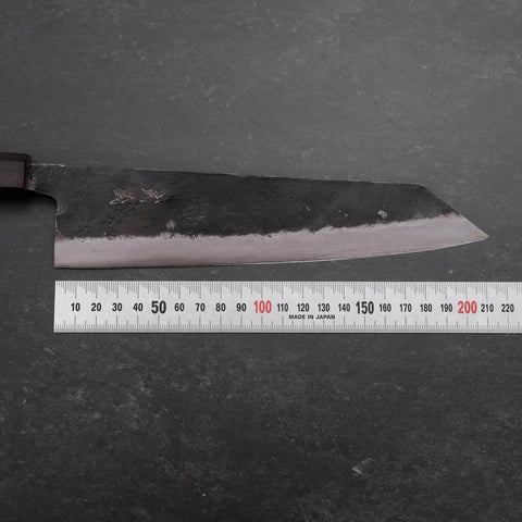 Kiritsuke Blue Steel #2 Kurouchi Ebony Handle 210mm-[Musashi]-[Japanese-Kitchen-Knives]