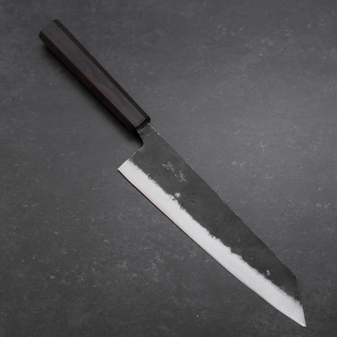 Kiritsuke Blue Steel #2 Kurouchi Ebony Handle 210mm-[Musashi]-[Japanese-Kitchen-Knives]