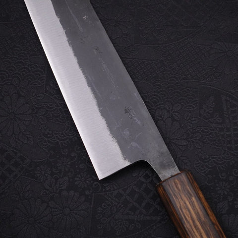 Kiritsuke Blue Steel #2 Kurouchi Sumi Urushi Handle 210mm-[Musashi]-[Japanese-Kitchen-Knives]