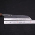 Kiritsuke Blue Steel #2 Kurouchi Sumi Urushi Handle 210mm-[Musashi]-[Japanese-Kitchen-Knives]