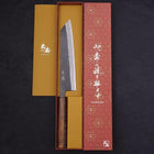 Kiritsuke Blue Steel #2 Kurouchi Sumi Urushi Handle 210mm-[Musashi]-[Japanese-Kitchen-Knives]