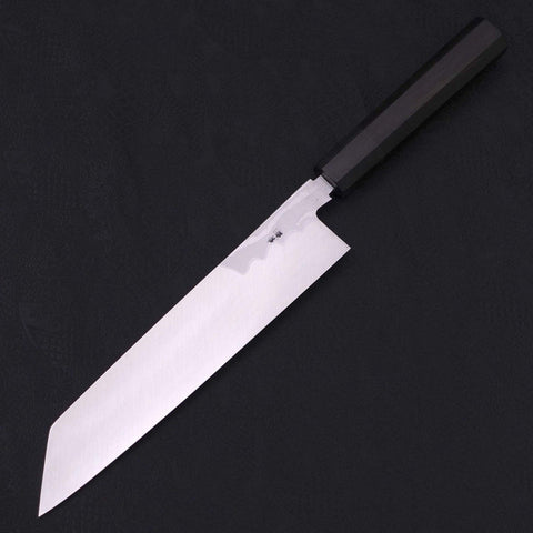 Kiritsuke Blue Steel #2 Suminagashi Mango de Ébano con Cuerno de Búfalo 240mm
