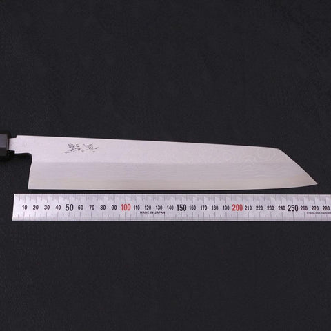 Kiritsuke Blue Steel #2 Suminagashi Mango de Ébano con Cuerno de Búfalo 270mm
