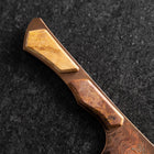 Kiritsuke Bread knife VG-10 Mirror Damascus Maple Handle 210mm - Brown (8.3”)-[Musashi]-[Japanese-Kitchen-Knives]