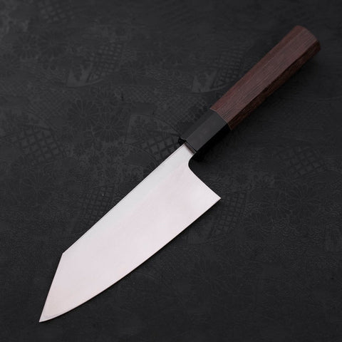 Kiritsuke Deba Blue Steel #2 Kurouchi Buffalo Wenge Handle 150mm-[Musashi]-[Japanese-Kitchen-Knives]