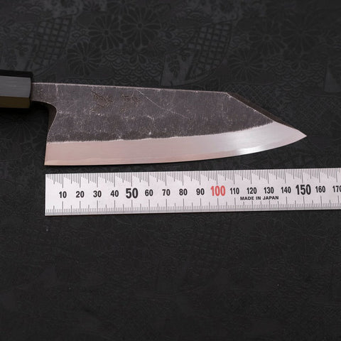 Kiritsuke Deba Blue Steel #2 Kurouchi Buffalo Wenge Handle 150mm-[Musashi]-[Japanese-Kitchen-Knives]