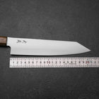 Kiritsuke Gyuto Blue Steel #2 Polished Stainless Clad Olive Handle 210mm-[Musashi]-[Japanese-Kitchen-Knives]