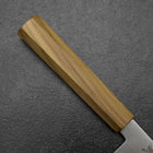 Kiritsuke Gyuto Blue Steel #2 Polished Stainless Clad Olive Handle 240mm-[Musashi]-[Japanese-Kitchen-Knives]