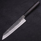Kiritsuke Gyuto Blue Steel #1 Kurouchi Suminagashi Buffalo Ebony Handle 200mm-[Musashi]-[Japanese-Kitchen-Knives]