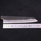 Kiritsuke Gyuto Blue Steel #1 Kurouchi Suminagashi Buffalo Ebony Handle 200mm-[Musashi]-[Japanese-Kitchen-Knives]
