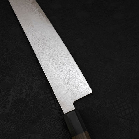 Kiritsuke Gyuto SG-2 Damascus Dark Green Handle 240mm-[Musashi]-[Japanese-Kitchen-Knives]