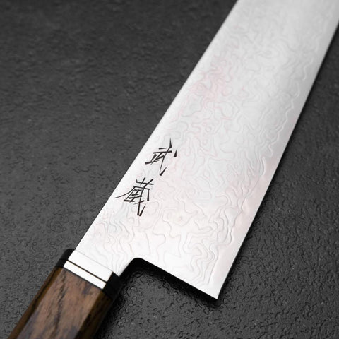 Kiritsuke Gyuto SG-2 Damascus Western Golden Ebony Handle 210mm (8.3”)-[Musashi]-[Japanese-Kitchen-Knives]
