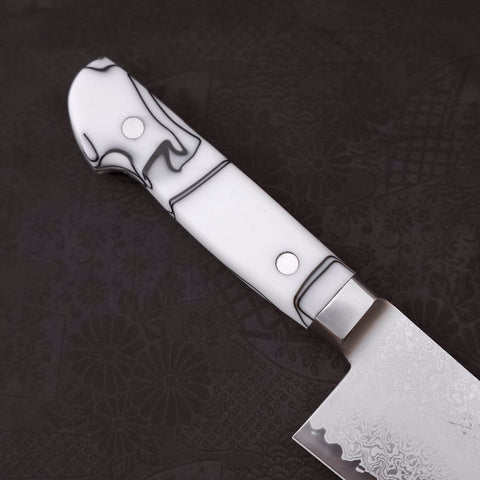 Kiritsuke Gyuto SG-2 Damascus White Handle 240mm (9.4”)-[Musashi]-[Japanese-Kitchen-Knives]