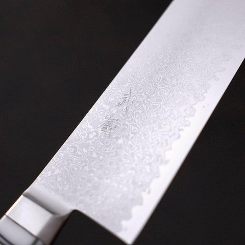 Kiritsuke Gyuto SG-2 Damascus White Handle 240mm-[Musashi]-[Japanese-Kitchen-Knives]