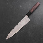Kiritsuke Gyuto Silver Steel #3 Damascus Buffalo Wenge Handle 210mm-[Musashi]-[Japanese-Kitchen-Knives]