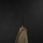 Kiritsuke Gyuto Silver Steel #3 Nashiji Olive Handle 205mm-[Musashi]-[Japanese-Kitchen-Knives]