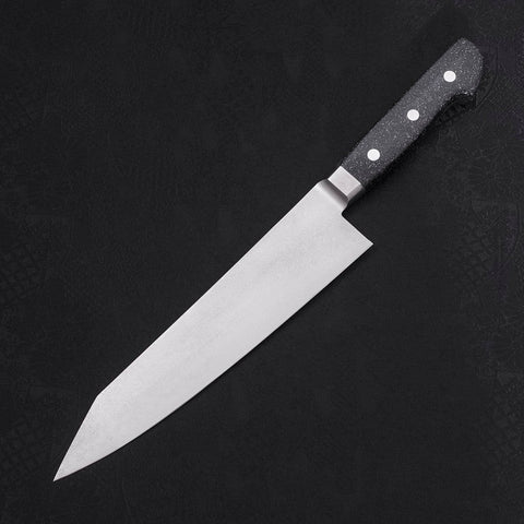 Kiritsuke Gyuto VG-10 Damascus Black Marble Handle 210mm-[Musashi]-[Japanese-Kitchen-Knives]