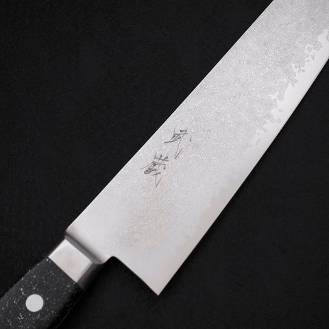 Kiritsuke Gyuto VG-10 Damascus Black Marble Handle 210mm-[Musashi]-[Japanese-Kitchen-Knives]