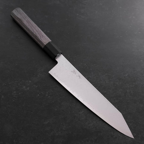 Kiritsuke Gyuto VG-10 Damascus Grey Cherry Handle 210mm-[Musashi]-[Japanese-Kitchen-Knives]
