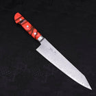 Kiritsuke Gyuto VG-10 Damascus Orange Handle 210mm-[Musashi]-[Japanese-Kitchen-Knives]