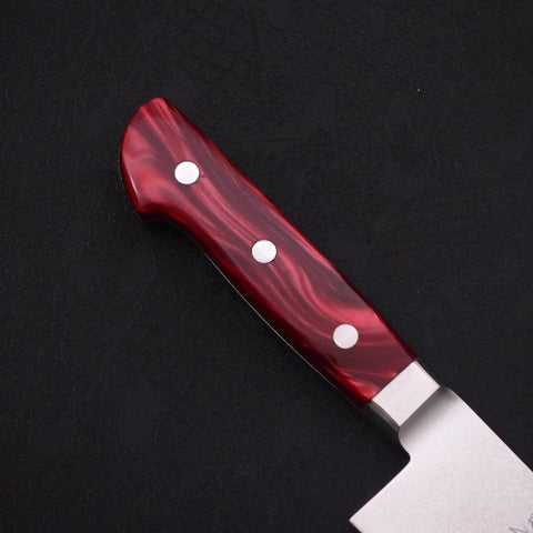 Kiritsuke Gyuto VG-10 Damascus Red Handle 210mm-[Musashi]-[Japanese-Kitchen-Knives]