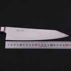 Kiritsuke Gyuto VG-10 Damascus Red Handle 210mm-[Musashi]-[Japanese-Kitchen-Knives]