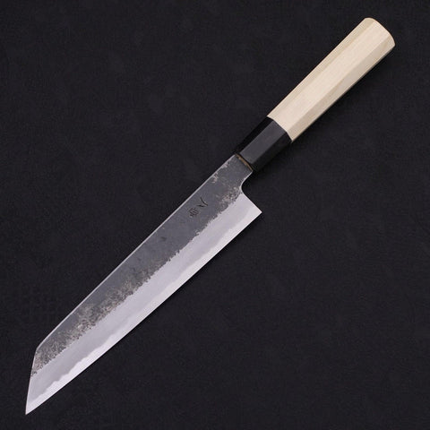 Kiritsuke Gyuto Acero Blanco #2 Kurouchi Mango de Búfalo y Magnolia 200mm