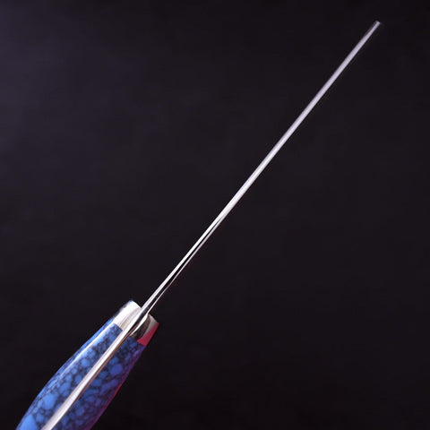 Kiritsuke Nakiri SG-2 Damascus Turquoise Blue Handle 170mm-[Musashi]-[Japanese-Kitchen-Knives]