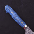 Kiritsuke Nakiri SG-2 Damascus Turquoise Blue Handle 170mm-[Musashi]-[Japanese-Kitchen-Knives]