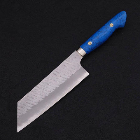 Kiritsuke Nakiri SG-2 Tsuchime Mango de Turquesa Azul 170mm