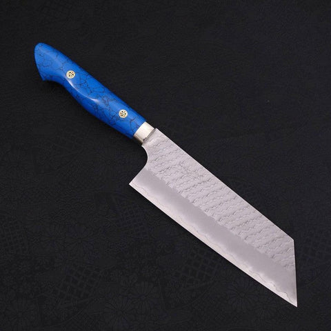 Kiritsuke Nakiri SG-2 Tsuchime Mango de Turquesa Azul 170mm
